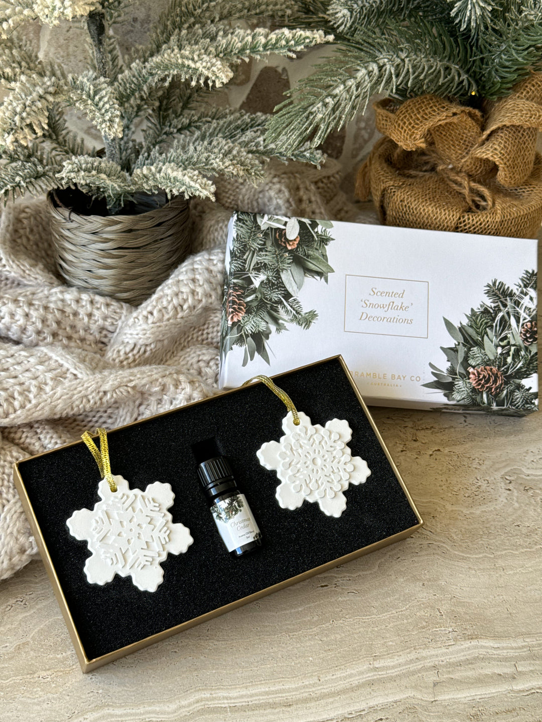 Scented Snowflake Tree Decorations