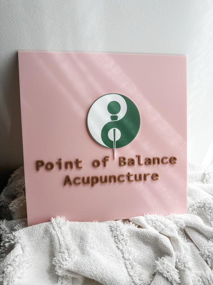 Square Acrylic Logo Sign