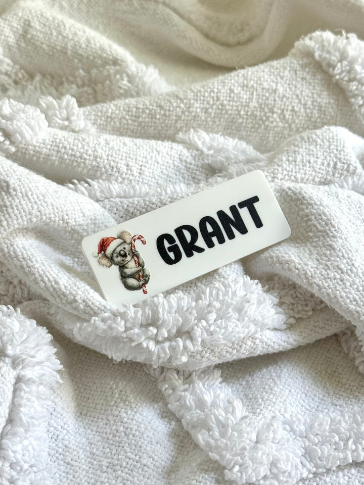 Aussie Christmas UV Print Name Badge