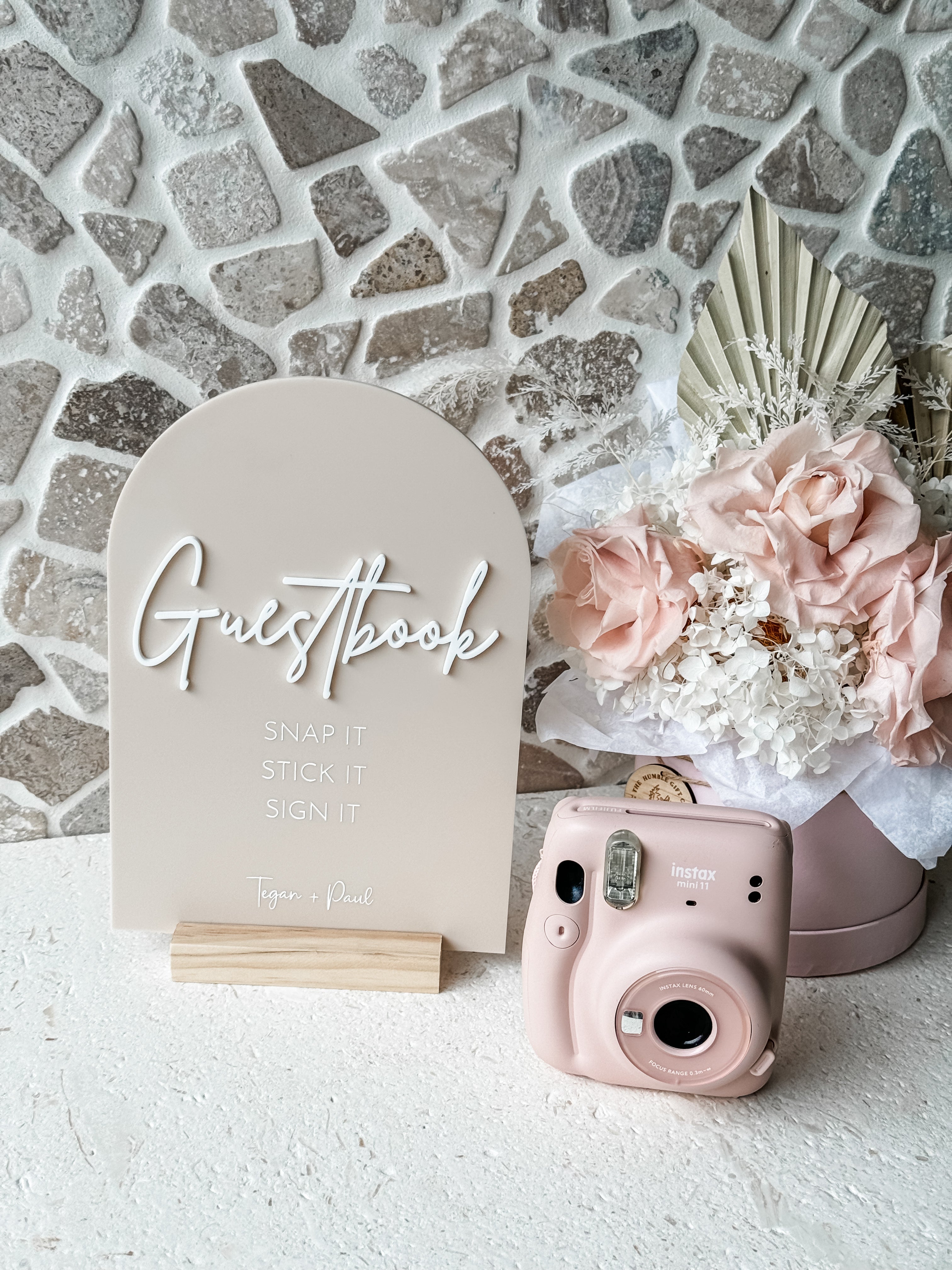 Guestbook Sign | Customisable Acrylic Sign – The Humble Gift Co.