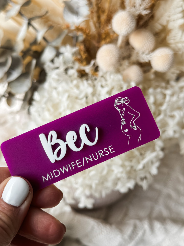 Midwife Name Badge