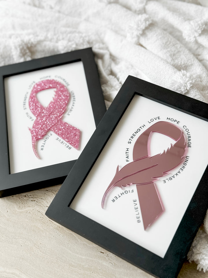 Pink Ribbon - Affirmation Frame