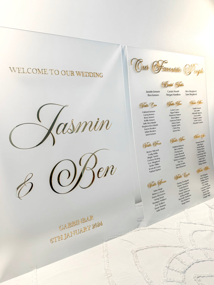 Elegant Wedding Welcome Sign