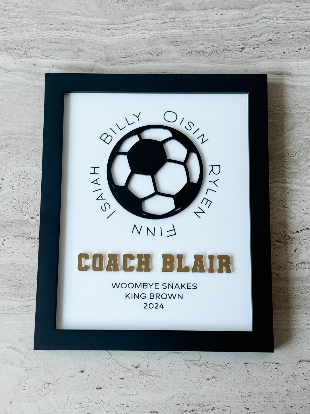 Personalised Coaches Gift Frame