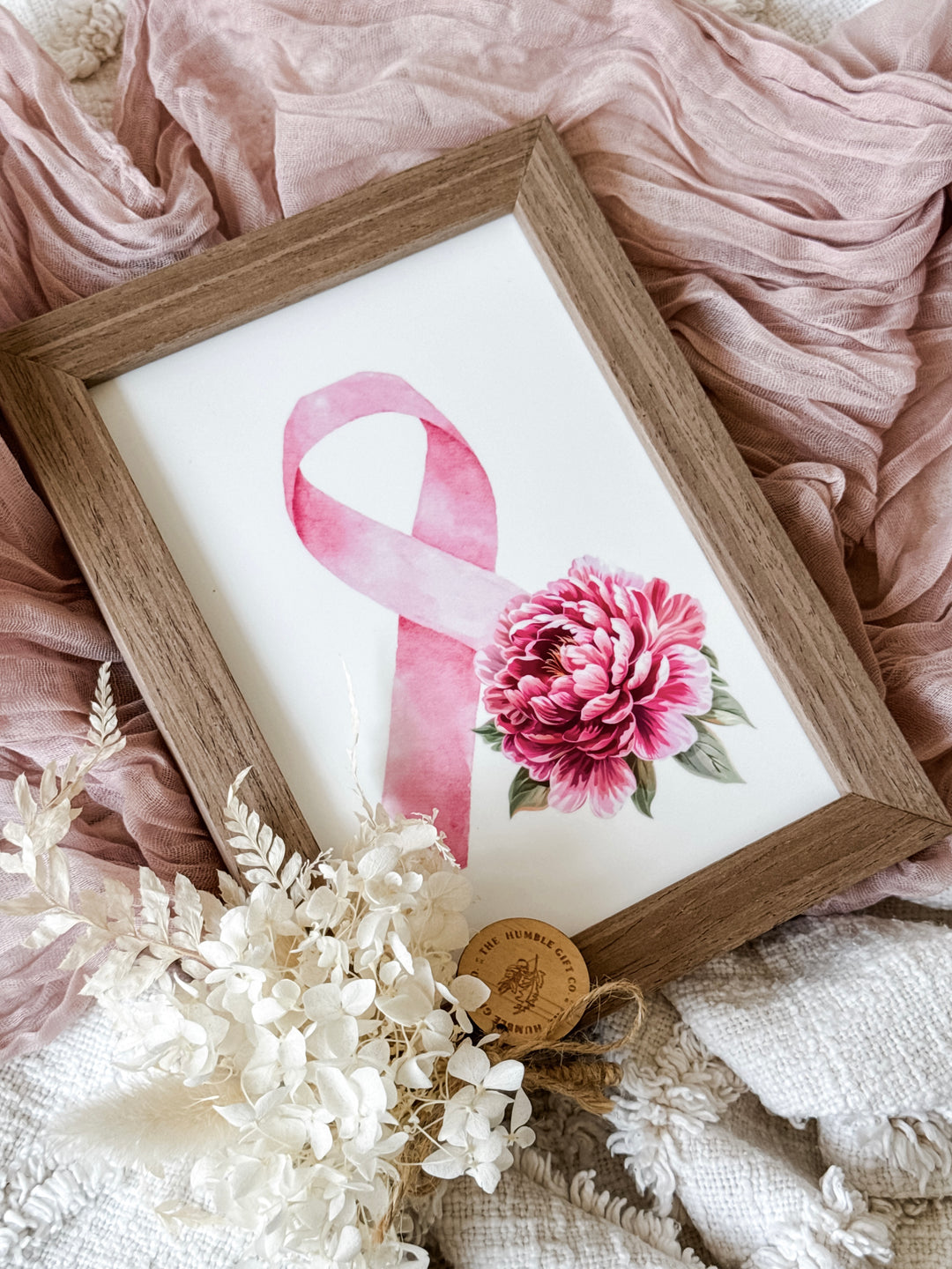 Breast Cancer Pink Ribbon - Decor Frame