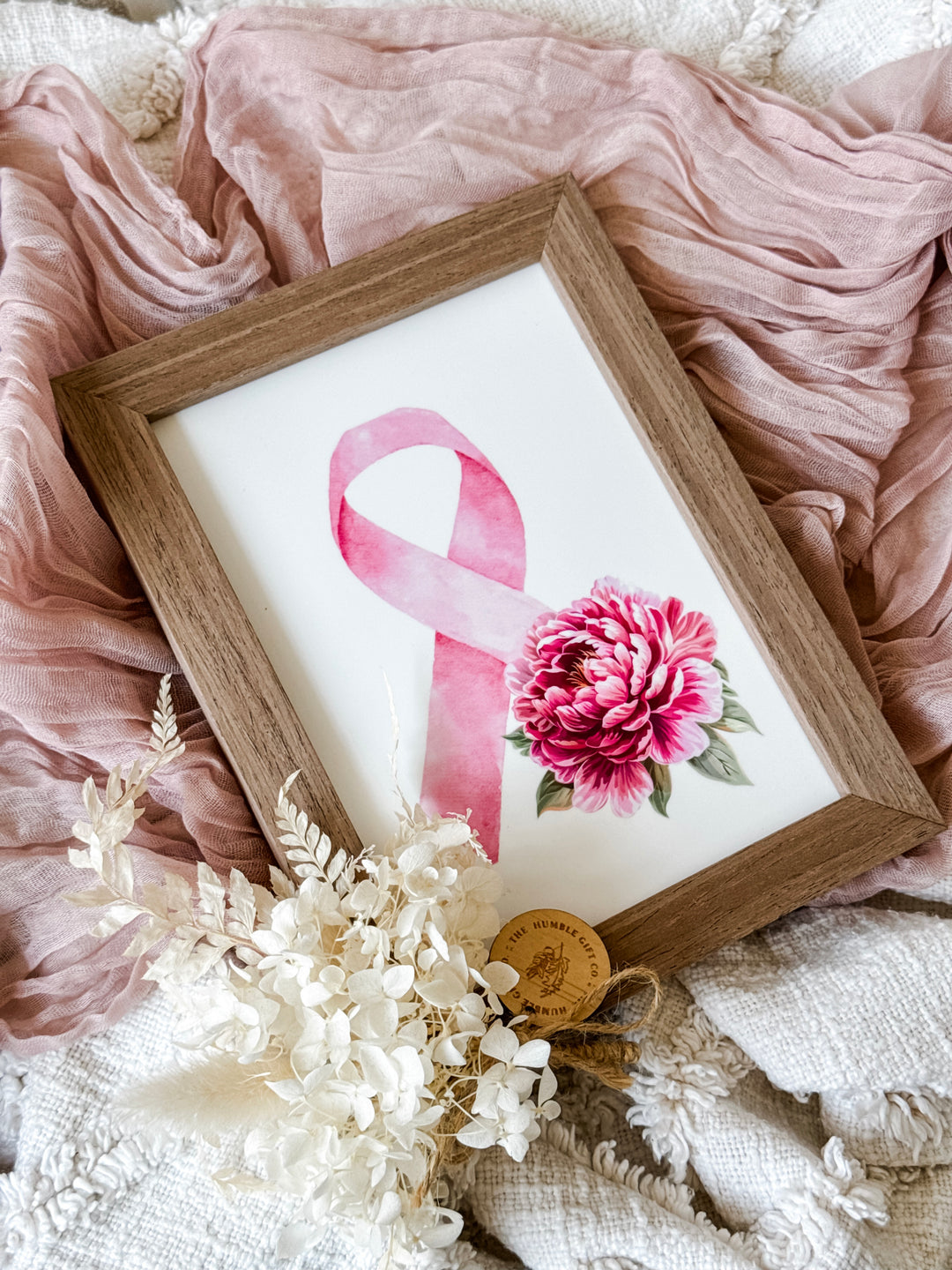 Breast Cancer Pink Ribbon - Decor Frame