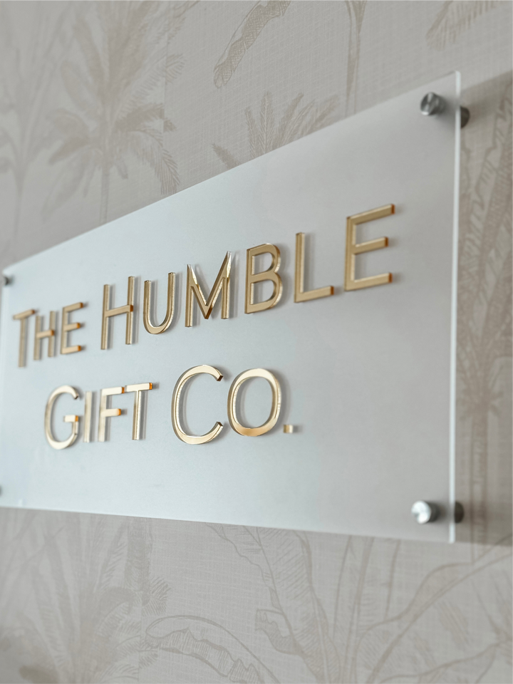 Rectangle Acrylic Logo Sign with Stand-offs
