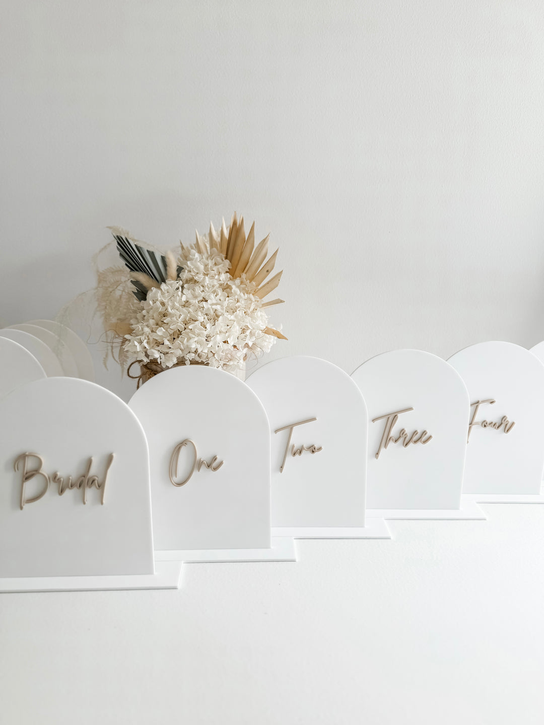 Acrylic Arch Table Numbers
