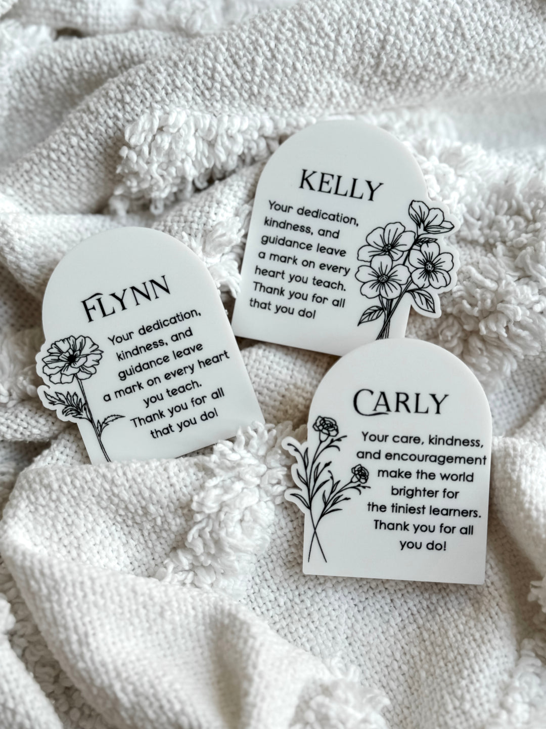 Teacher's Personalised Flower Fridge Magnets