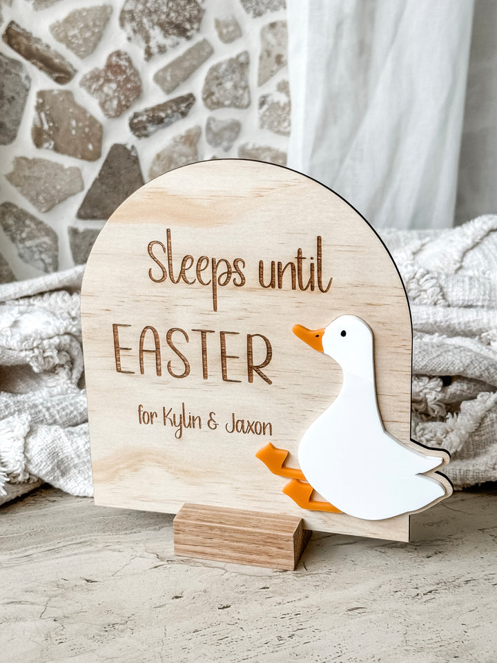 Goose Countdown To Easter Plaque