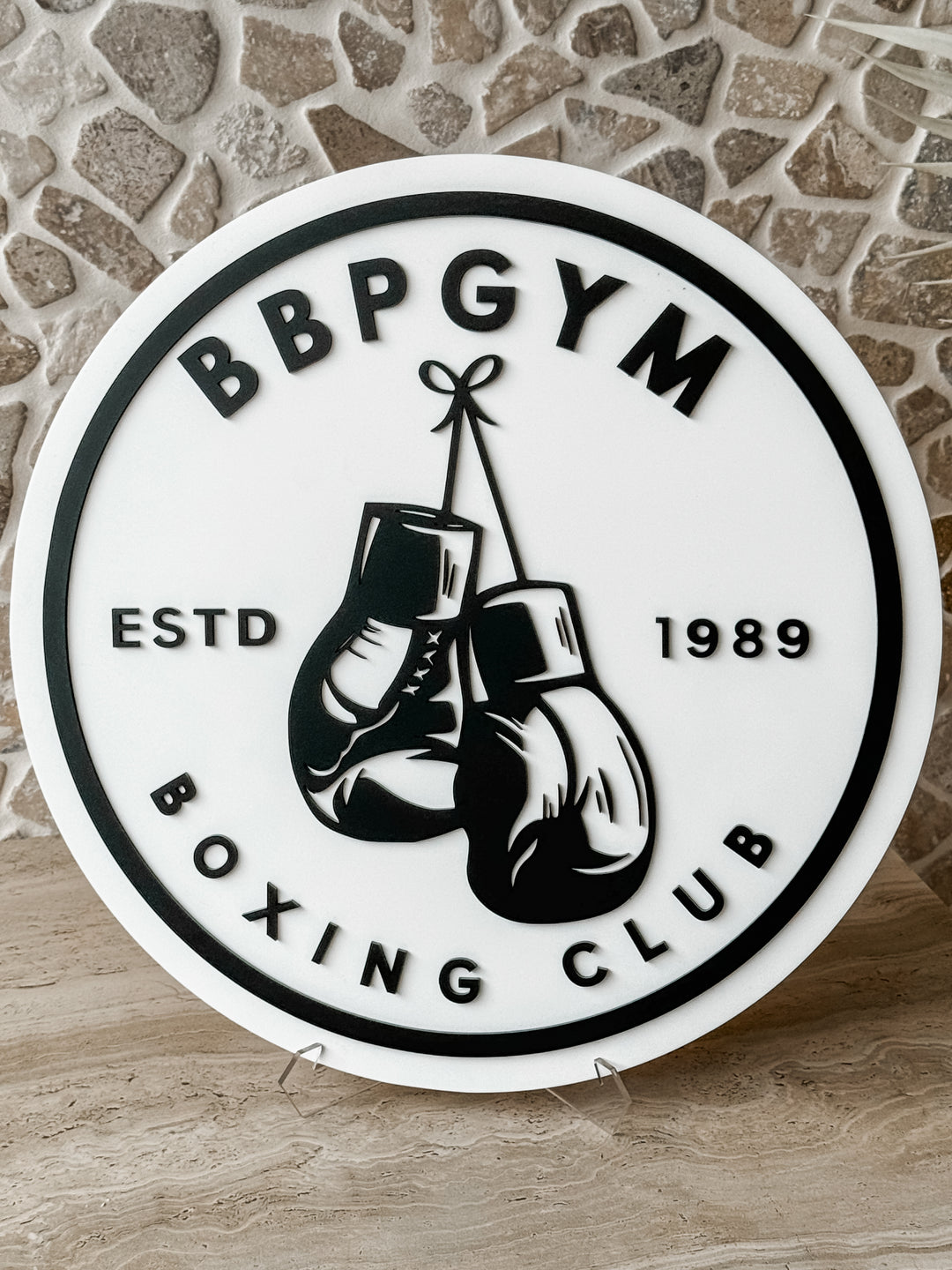 Round Acrylic Logo Sign