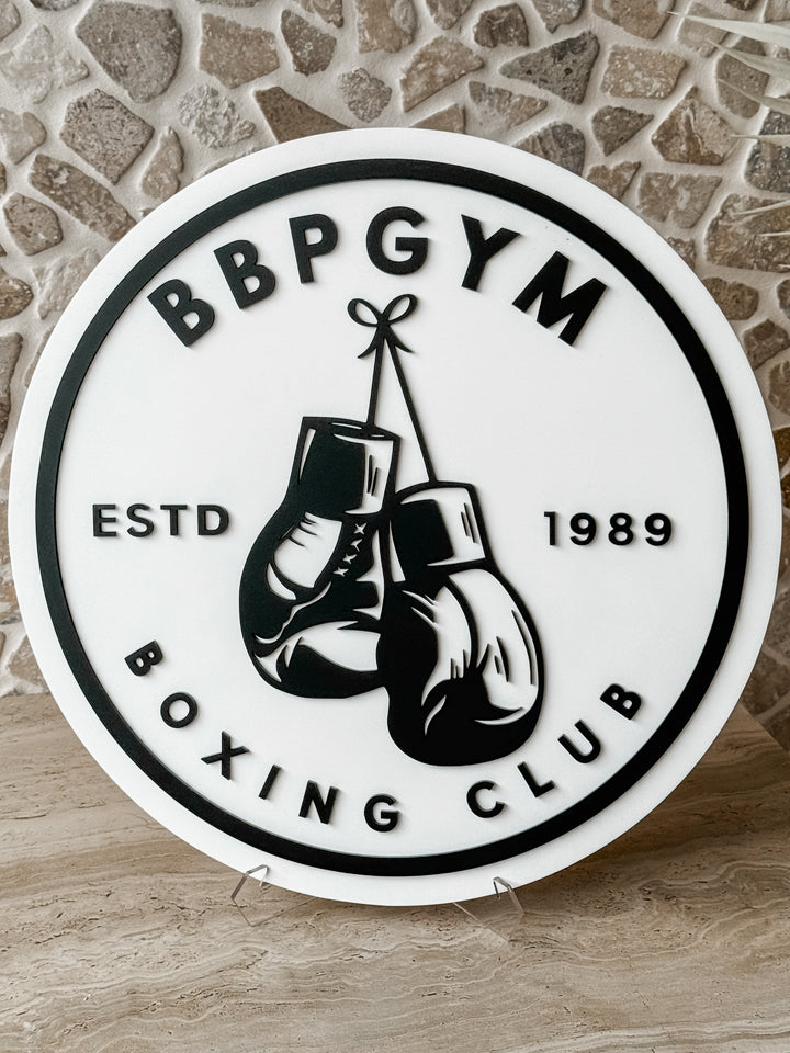 Round Acrylic Logo Sign