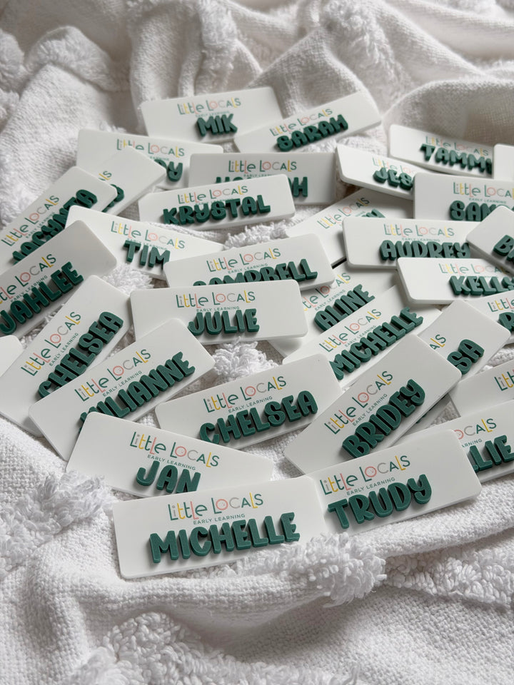 UV Printed Logo Name Badge