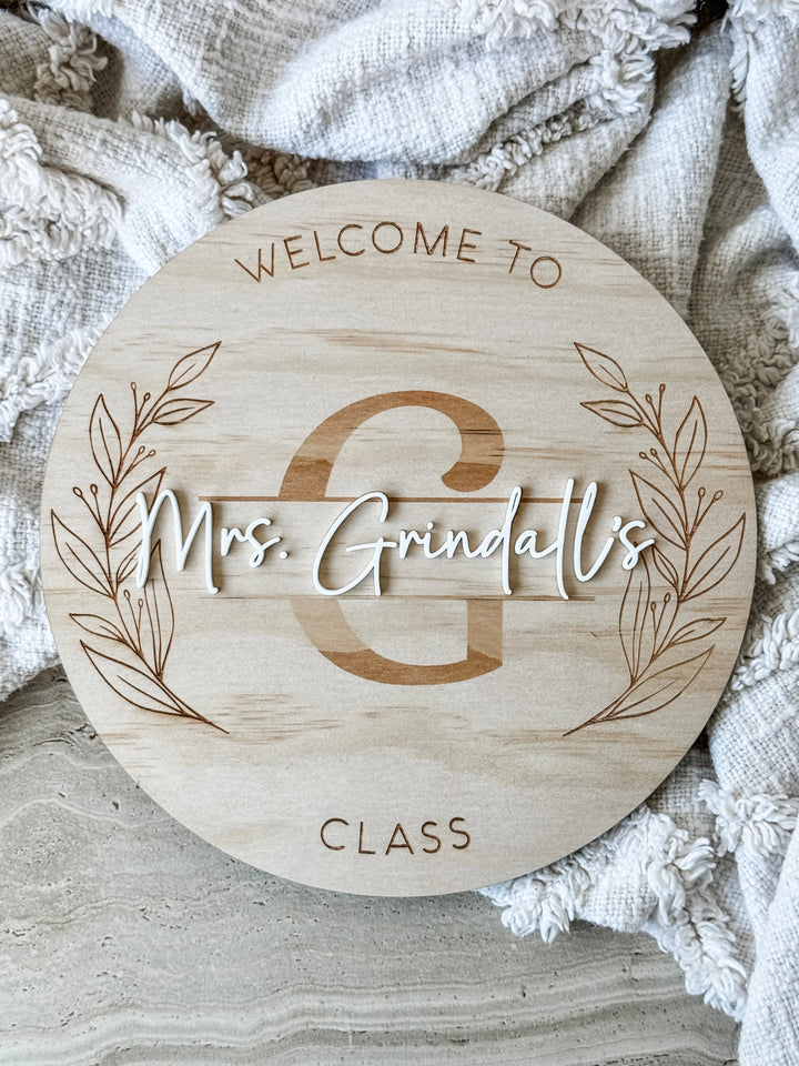 Welcome Sign for Classroom