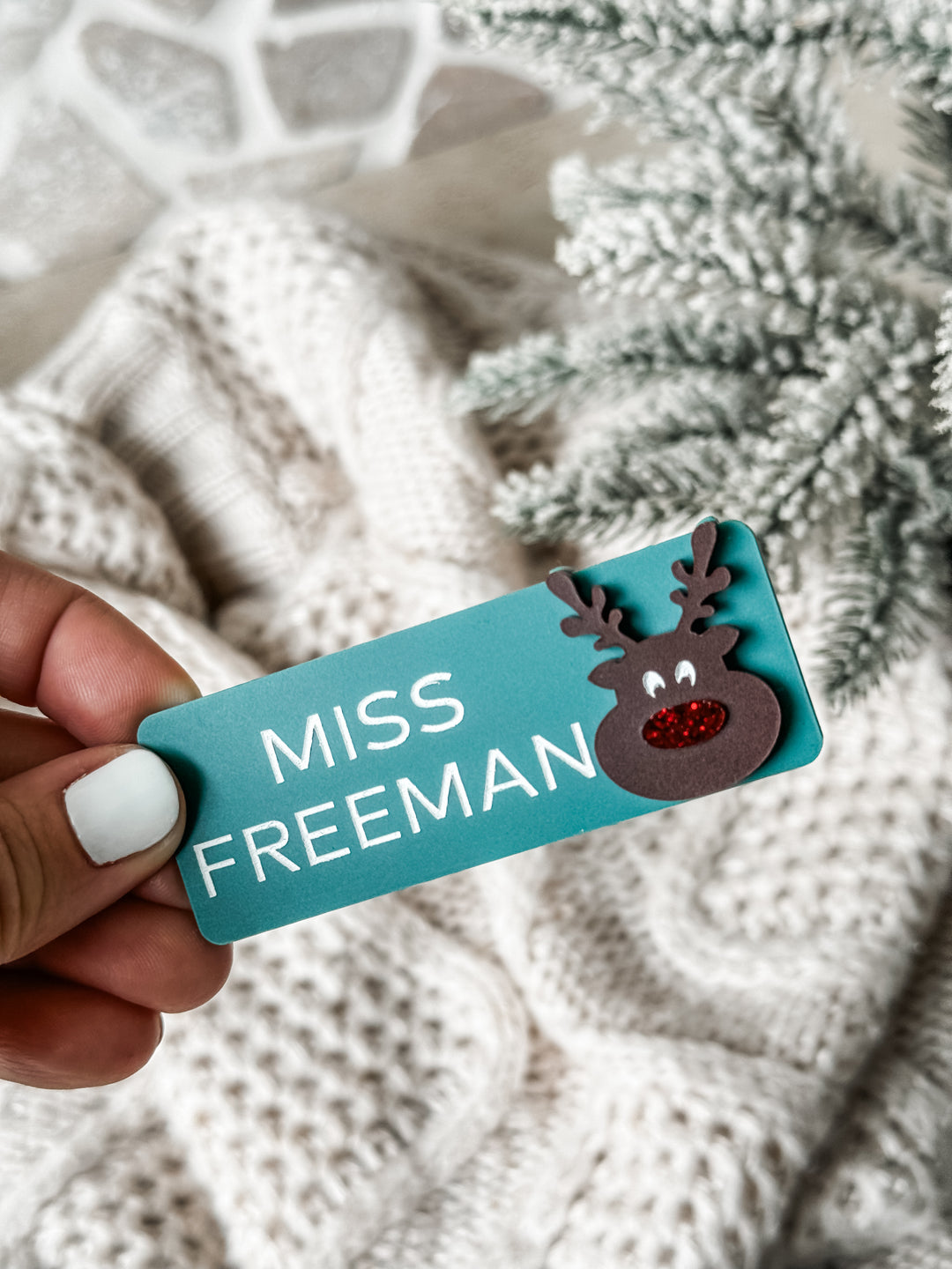 Christmas Name Badge