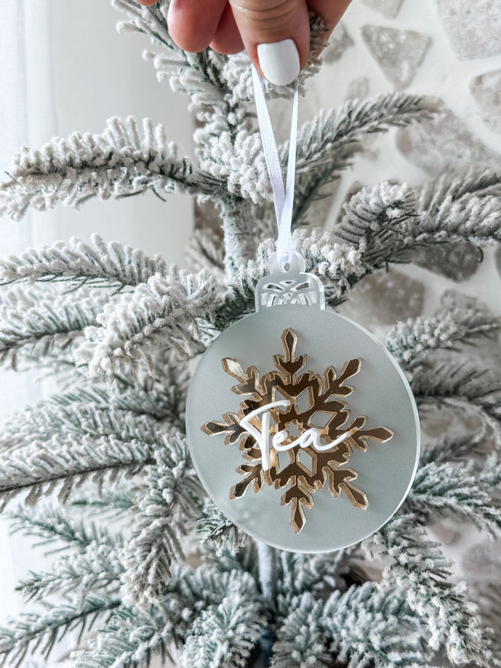 Triple Layer Snowflake Ornament