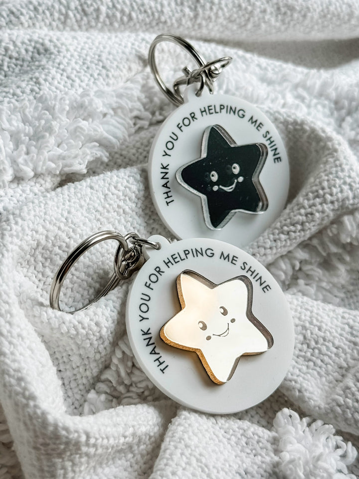 Thank you for helping me shine keyring