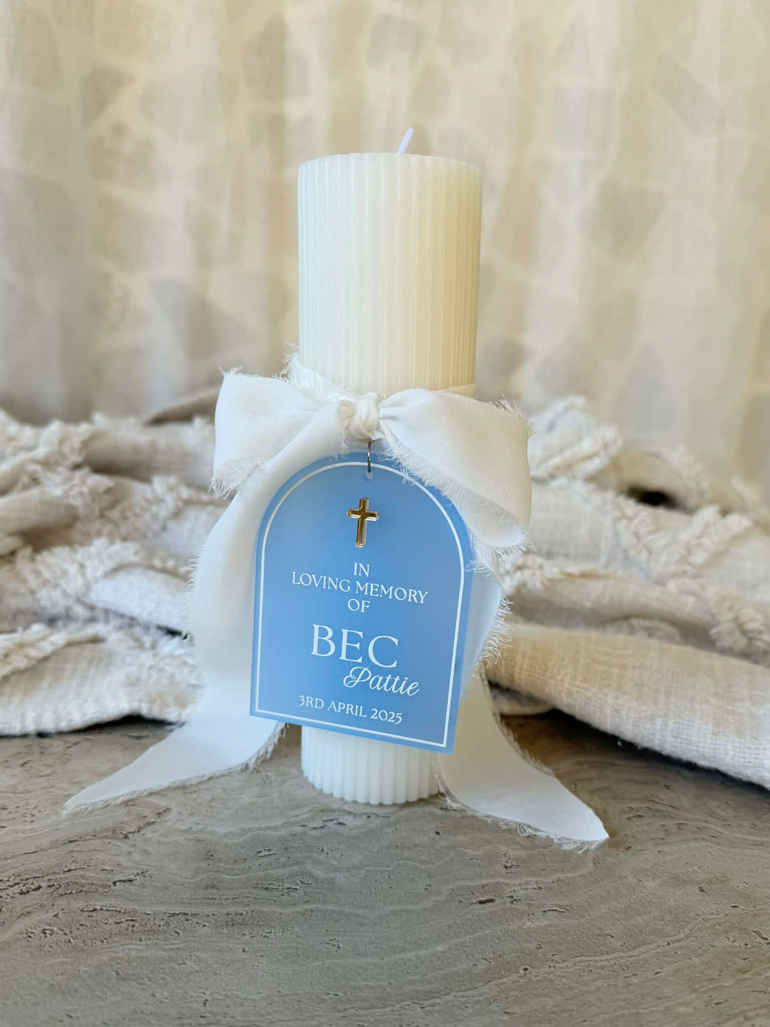 Memorial Candle Tag