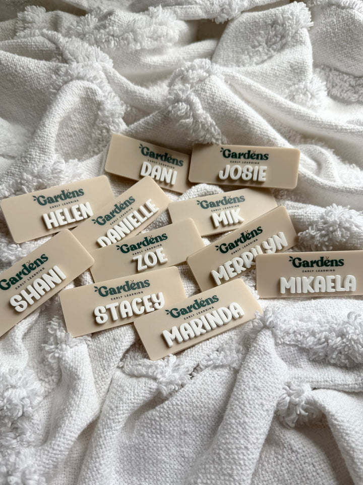 UV Printed Logo Name Badge