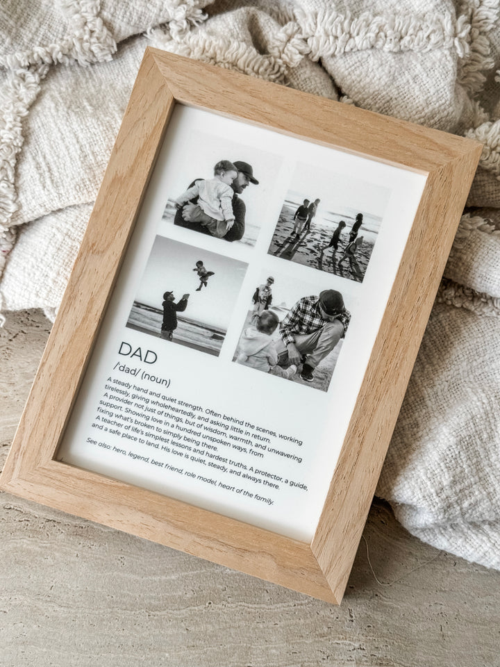 Dad Definition Collage Photo Frame 5x7