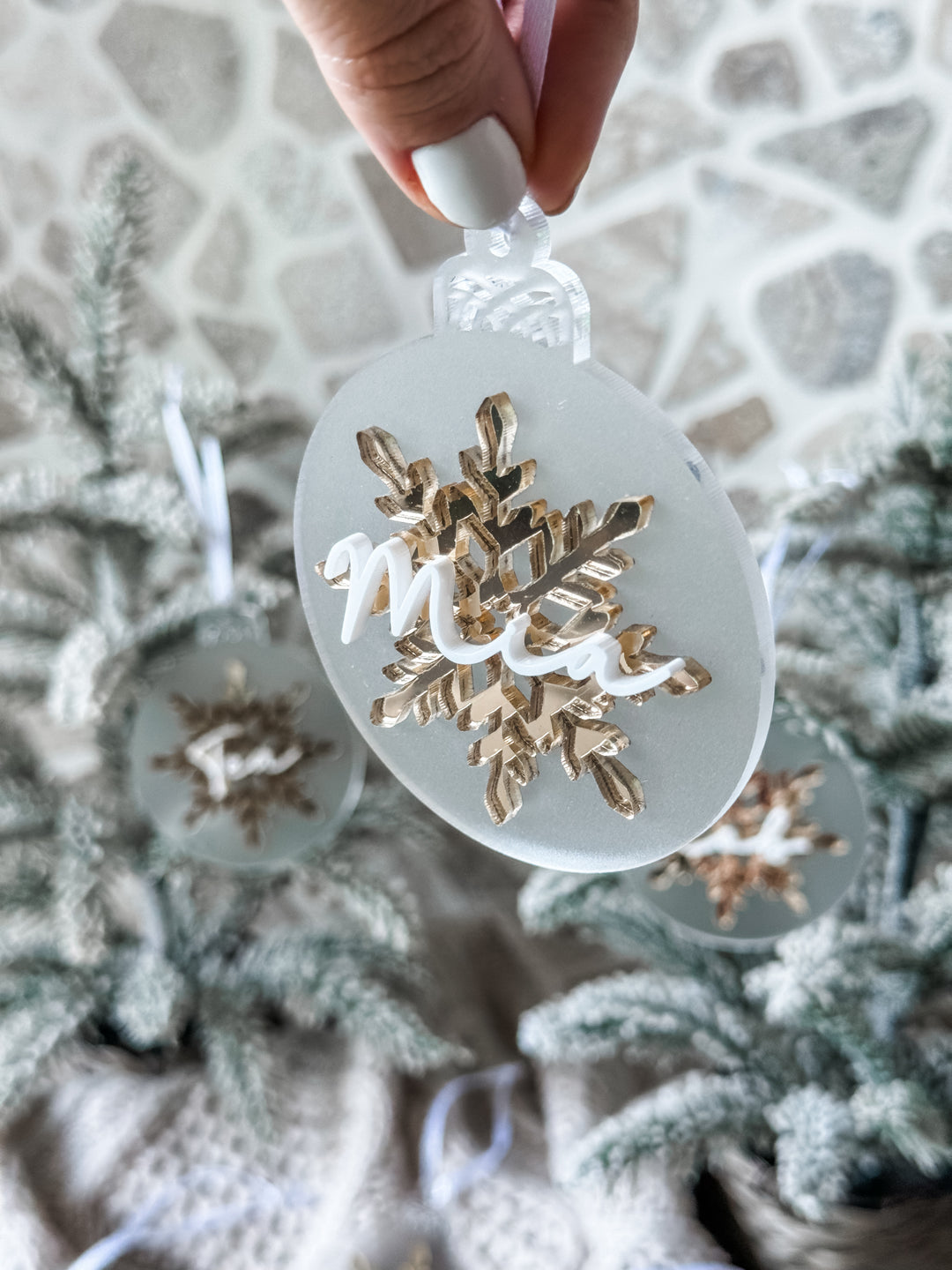 Triple Layer Snowflake Ornament