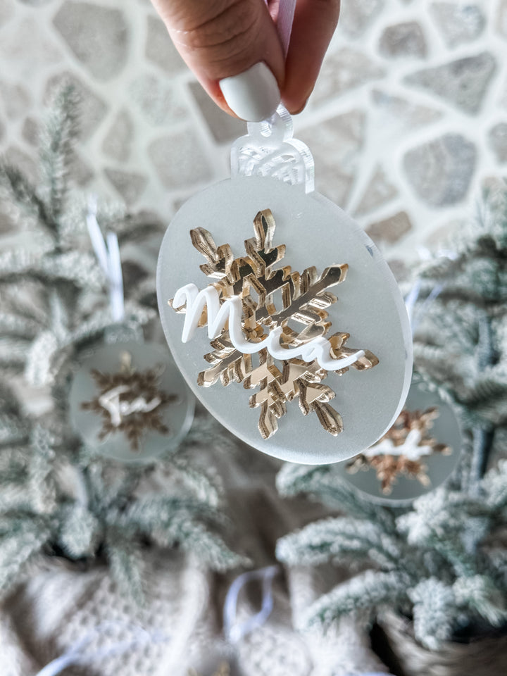 Triple Layer Snowflake Ornament