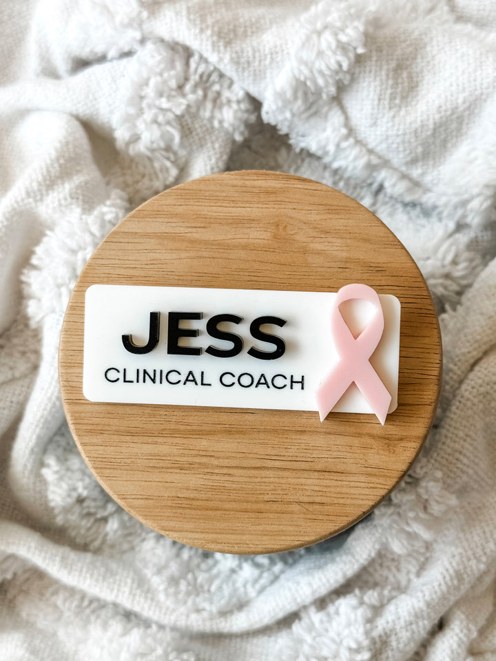 Awareness Ribbon Name Badge - Bold