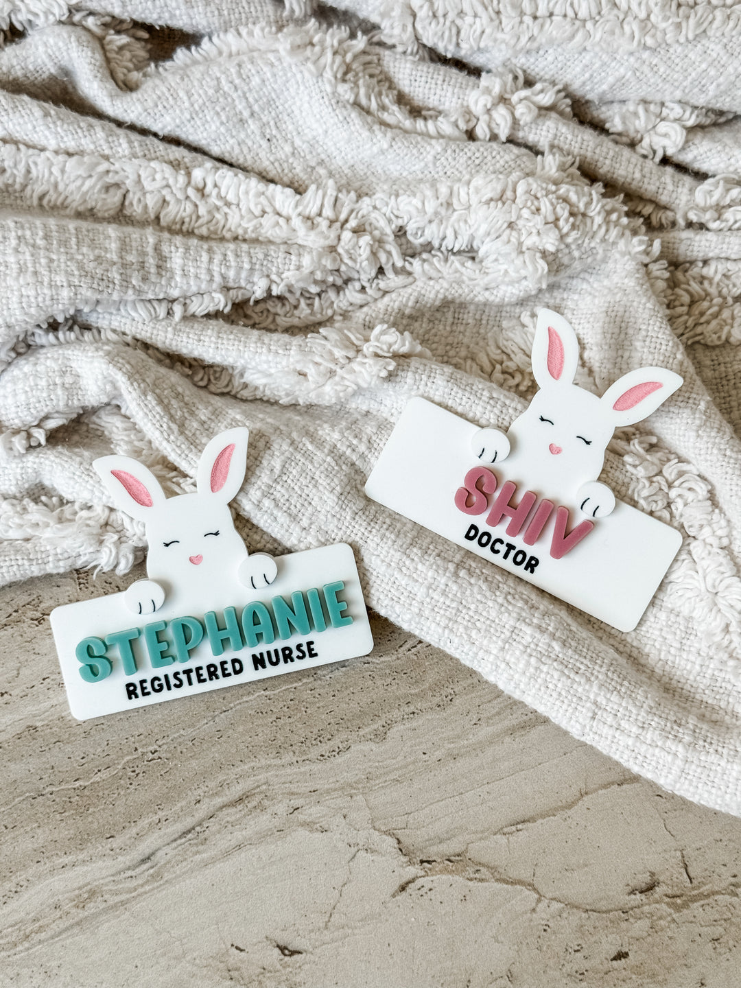 Cute Bunny Name Badge