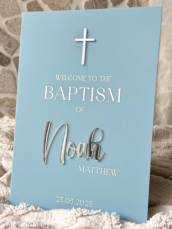 Baptism Welcome Sign - Style 3