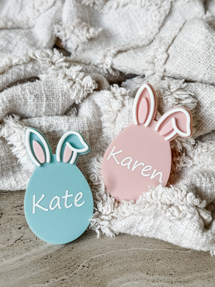 Bunny Egg Name Badge