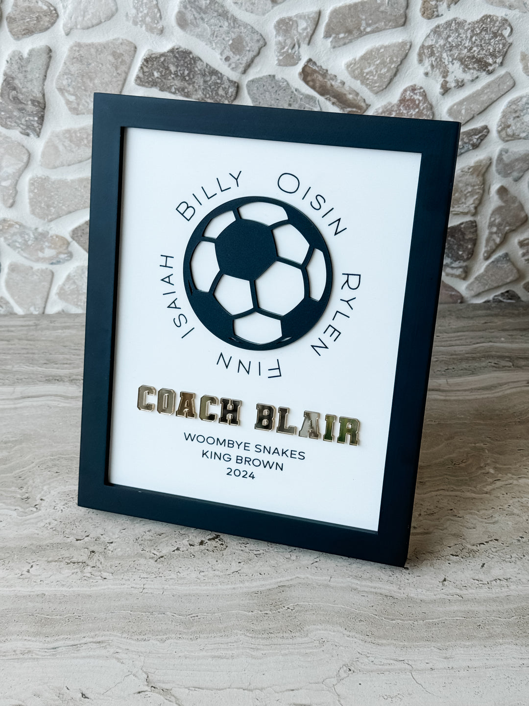 Personalised Coaches Gift Frame