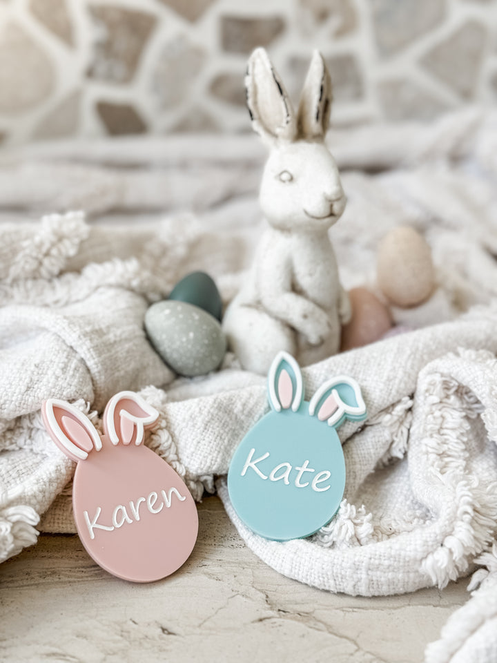 Bunny Egg Name Badge