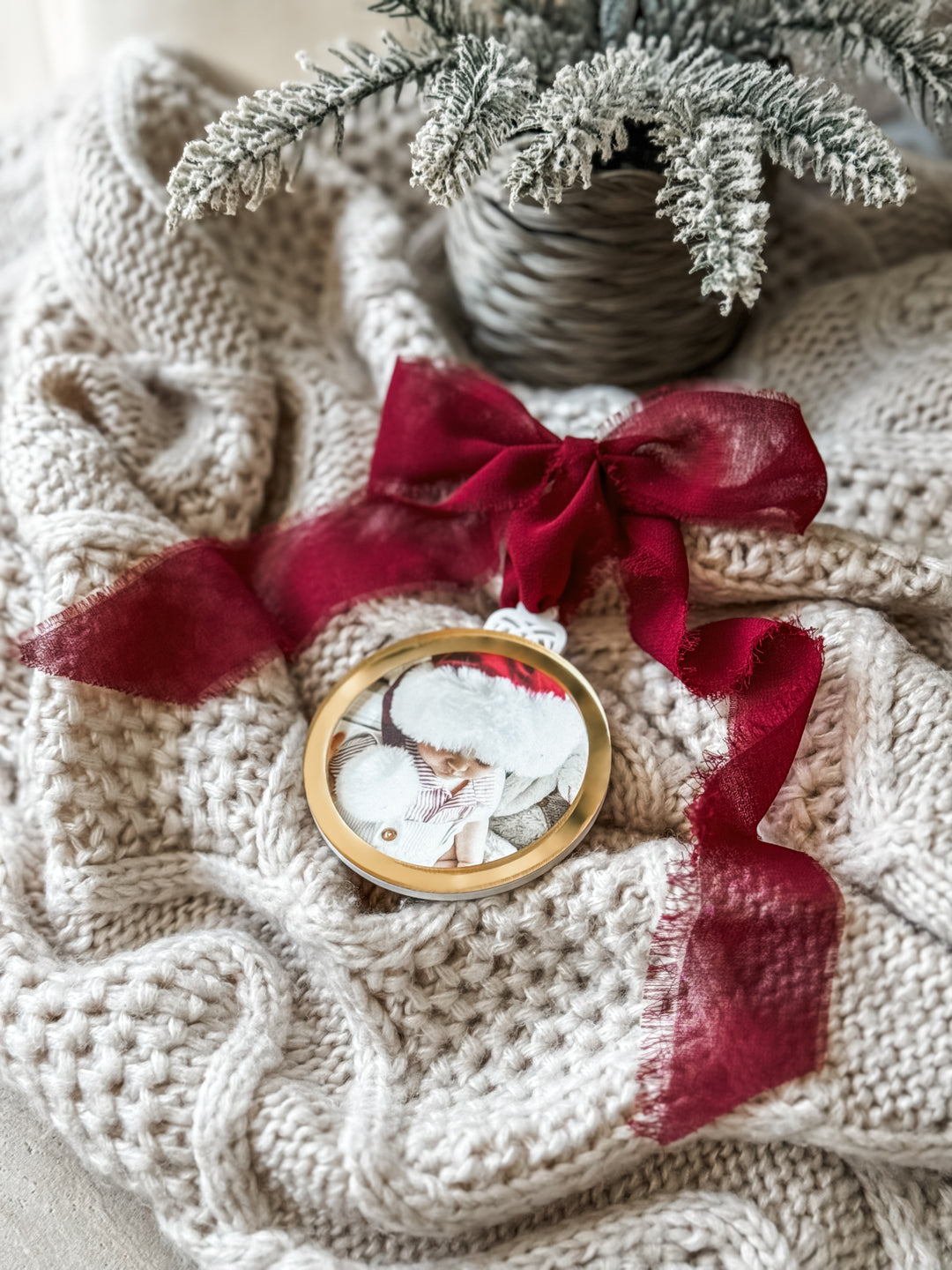 UV Print Christmas Photo Ornament