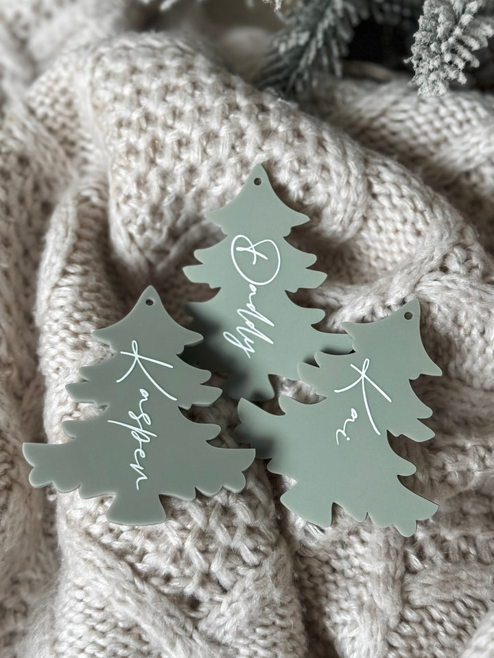Personalised Christmas Tree Name Tag
