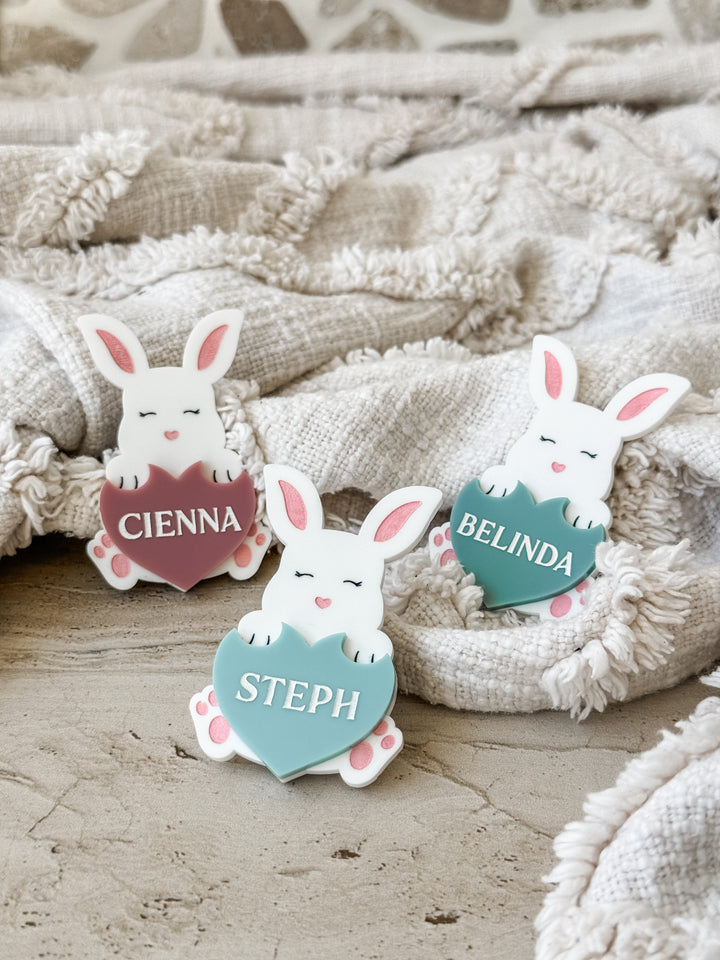 Love Bunny Name Badge