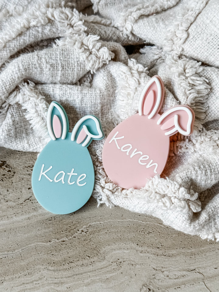 Bunny Egg Name Badge