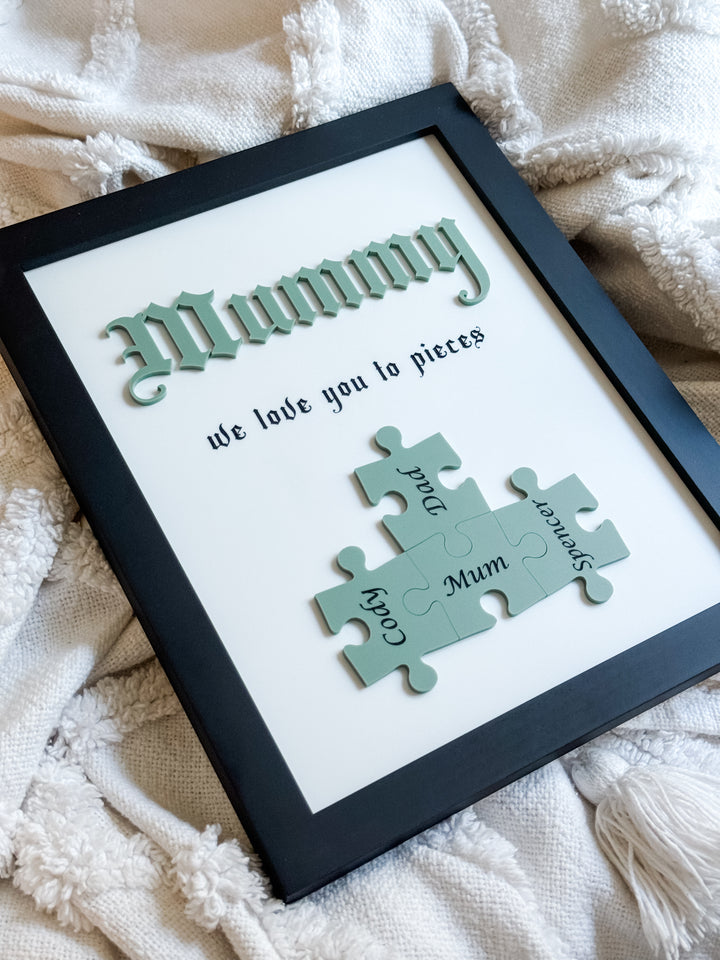 We Love You To Pieces - Puzzle Frame