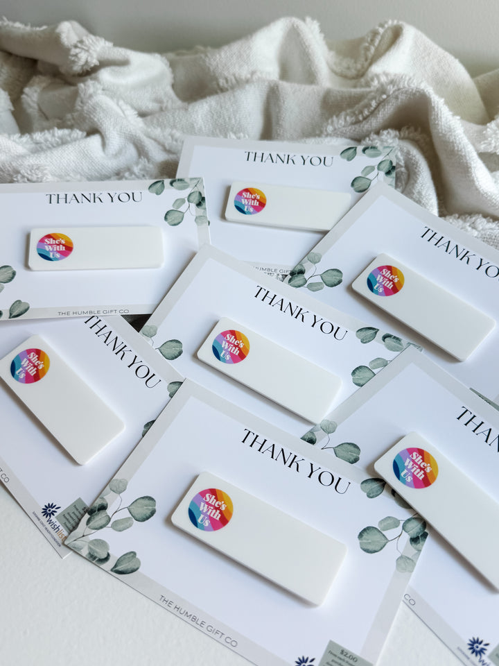 UV-Printed Reusable Name Badge
