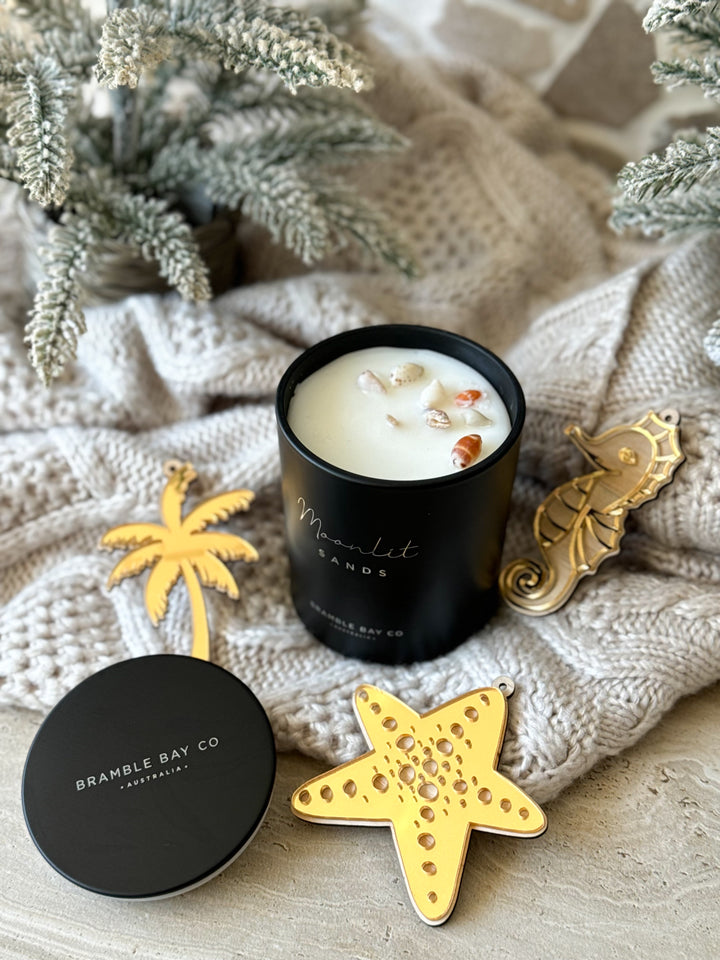 Moonlit Sands Ocean After Dark Candle
