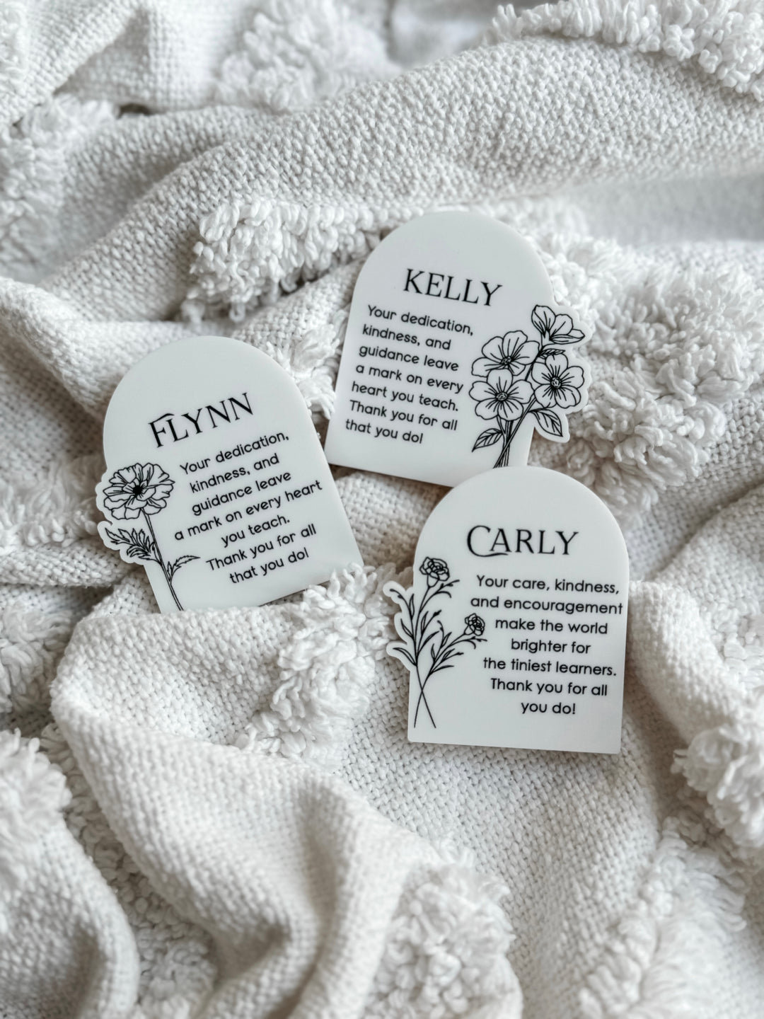 Teacher's Personalised Flower Fridge Magnets