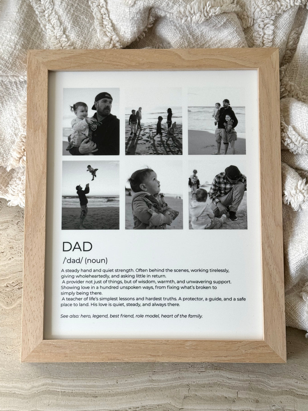 Dad Definition Collage Photo Frame 8x10