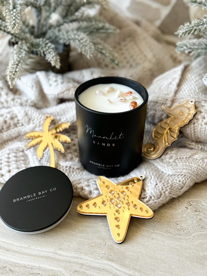 Moonlit Sands Ocean After Dark Candle