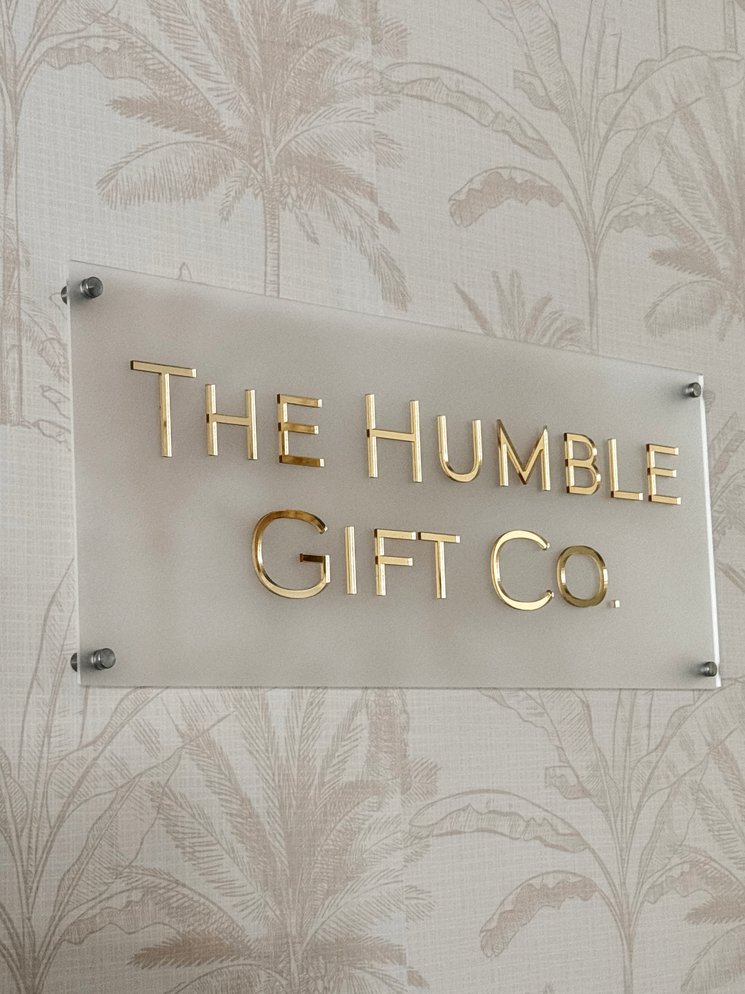 Rectangle Acrylic Logo Sign with Stand-offs