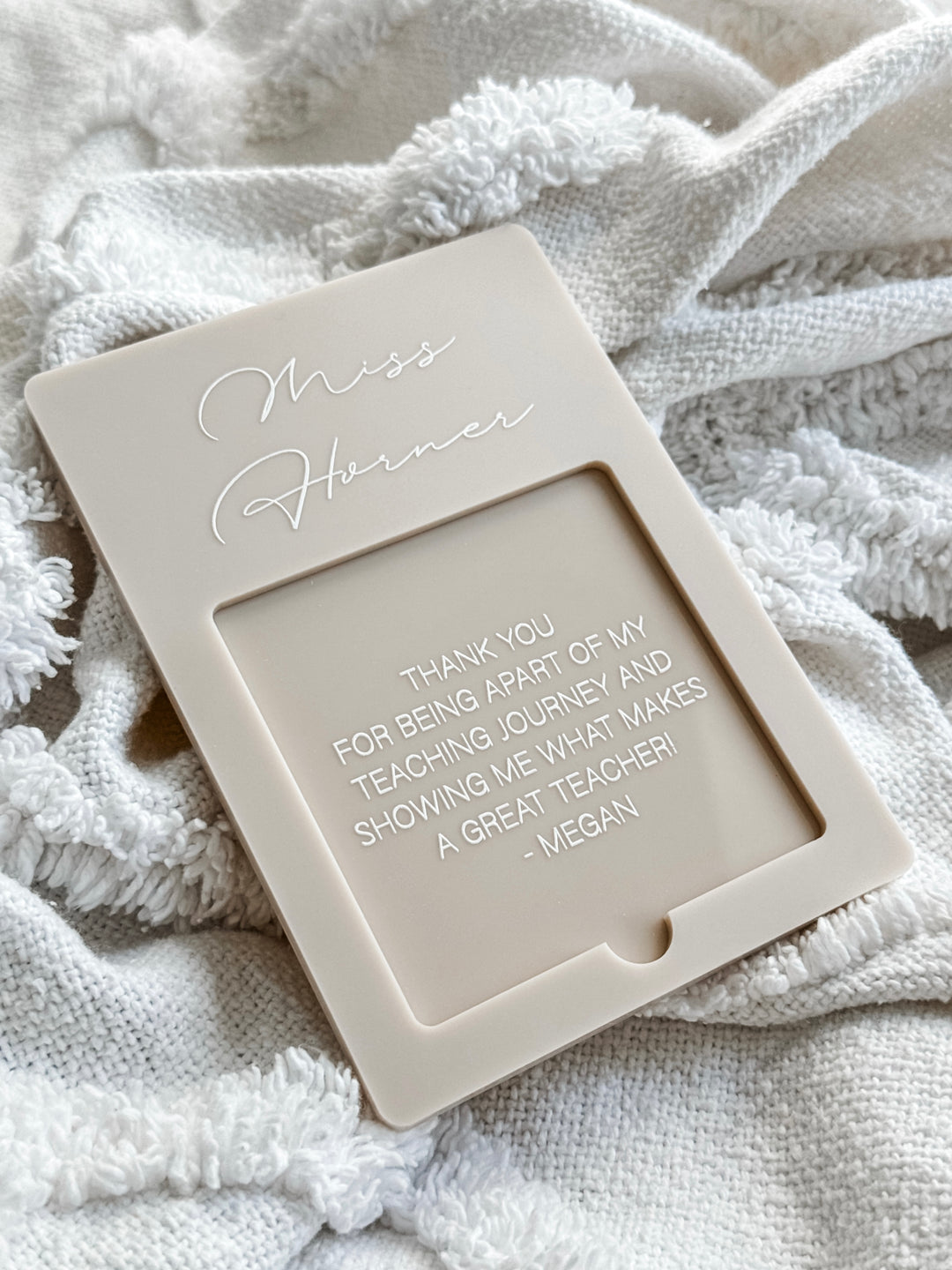 Slimline Acrylic Notepad Holder