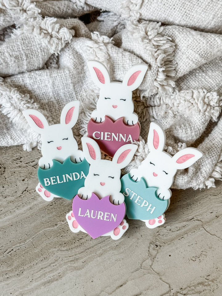 Love Bunny Name Badge