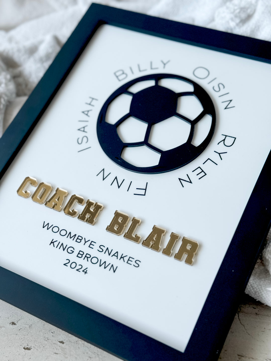 Personalised Coaches Gift Frame