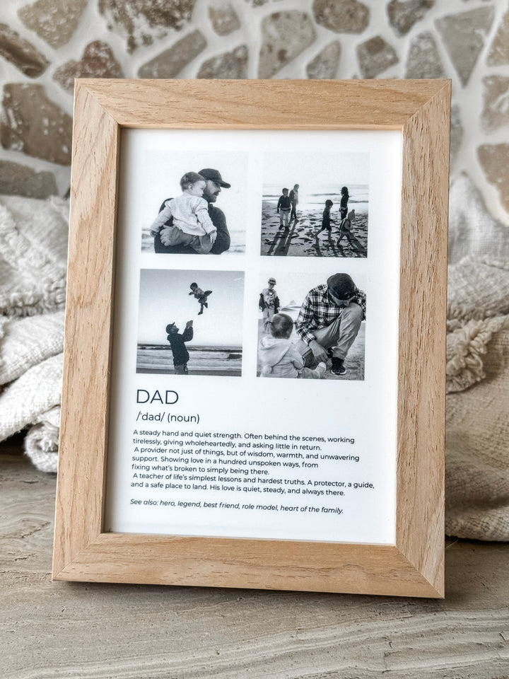 Dad Definition Collage Photo Frame 5x7