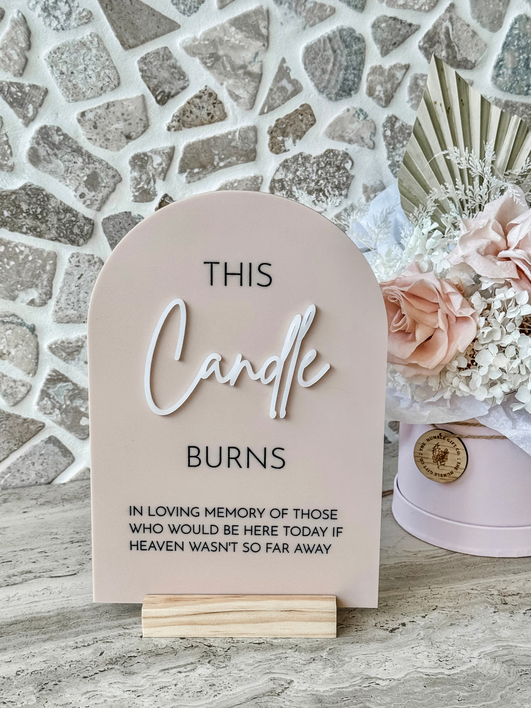 This Candle Burns Sign