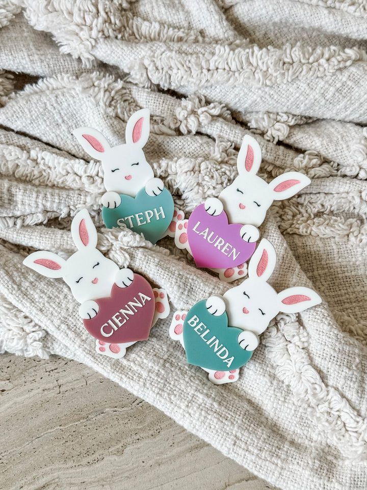 Love Bunny Name Badge