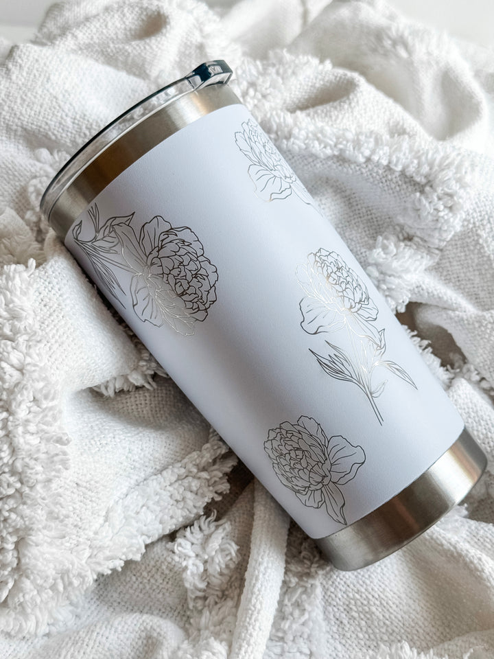 Personalised Birth Flower Travel Mug
